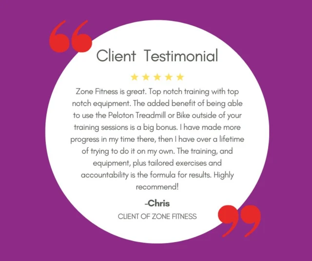 Happy Wednesday! Thought we would start sharing some reviews/testimonials from our lovely clients at Zone Fitness! 🏃‍♂️ 🏋️‍♀️ ⭐️

We appreciate all of our clients and applaud their hard work! If anyone would like to submit a google review for us we would love it (and maybe even feature on this page!) Thank you! 🫶💪 

#googlereviews #zonefitnesschelmsford #personaltraining #chelmsfordma #testimonialspotlight