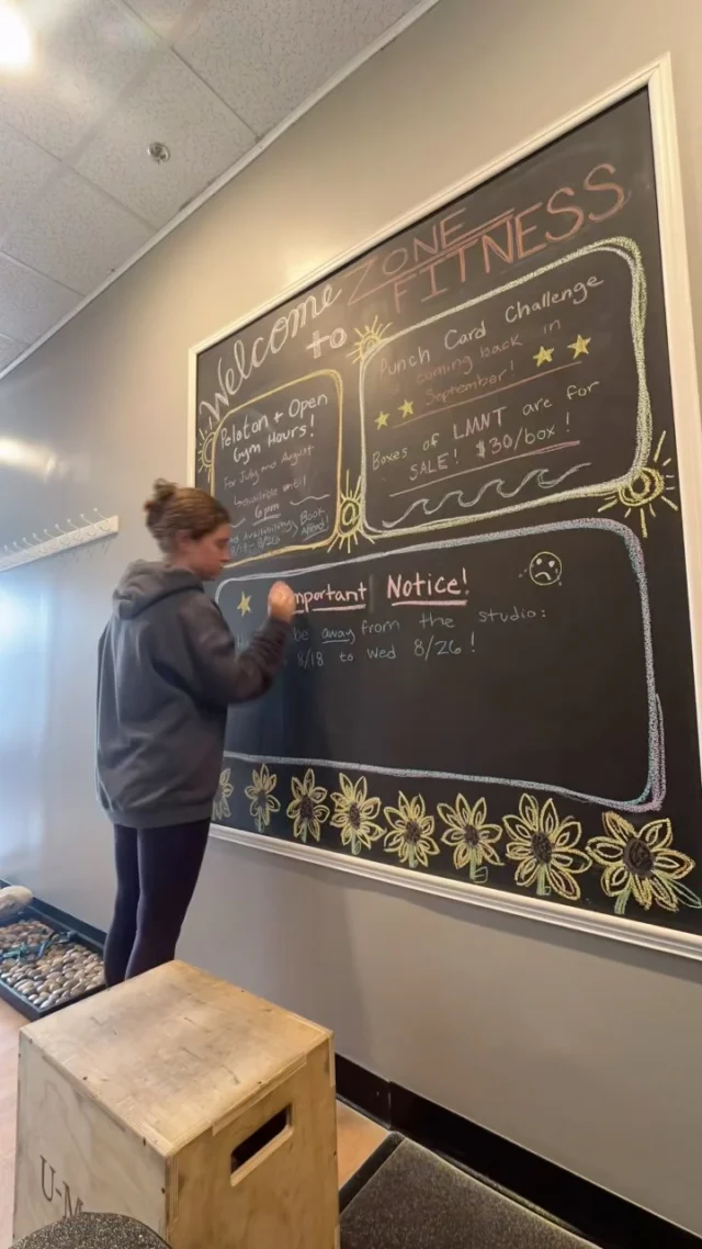 Happy August everyone! New month means new board (with new info and updates)! ⭐️⭐️⭐️

#zonefitnesschelmsford #strengthtraining #boarddecor #august #getmotivated