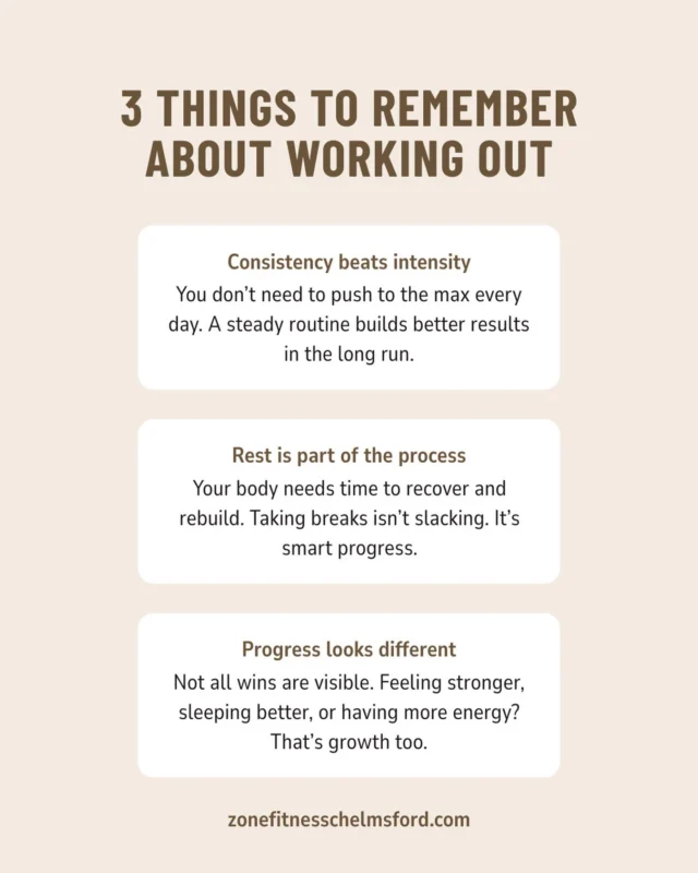 I think we could all some of these reminders every once and awhile! Have a great week everyone! ⭐️💪

#zonefitnesschelmsford #strengthtraining #recovery #workoutreminders #chelmsfordma